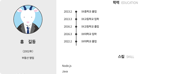 오리지널 이력서